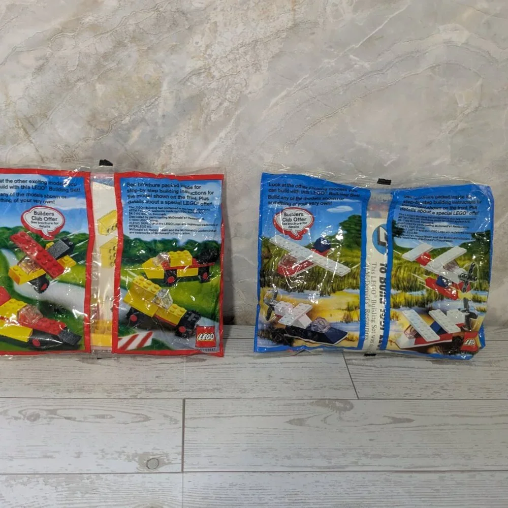 Vintage 1989 Lego Motion McDonalds Turbo Force and Swamp Stinger NEW